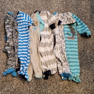 6 piece Bundle of 3-6 Month footies